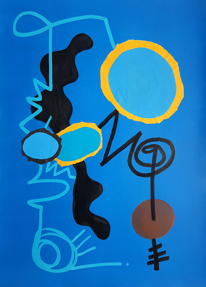 Painting 05 'Blue Stories' by Sara Ferrer