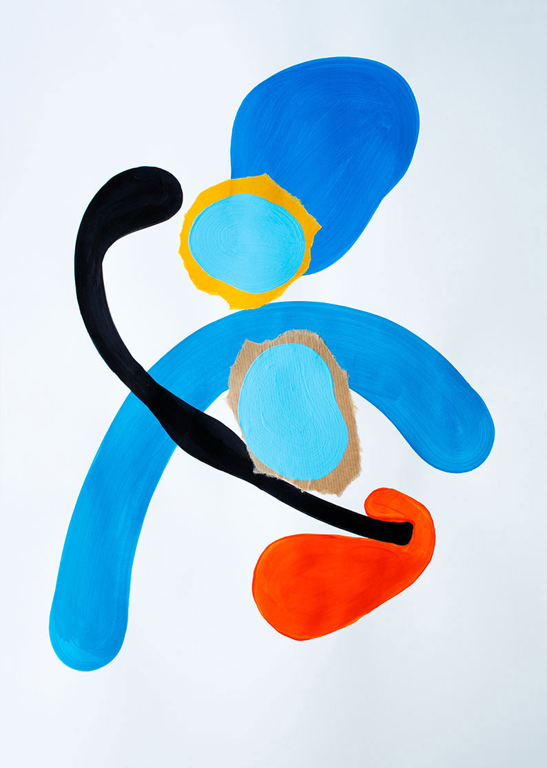 Dance with the Eyes Closed 02 painting by Sara Ferrer