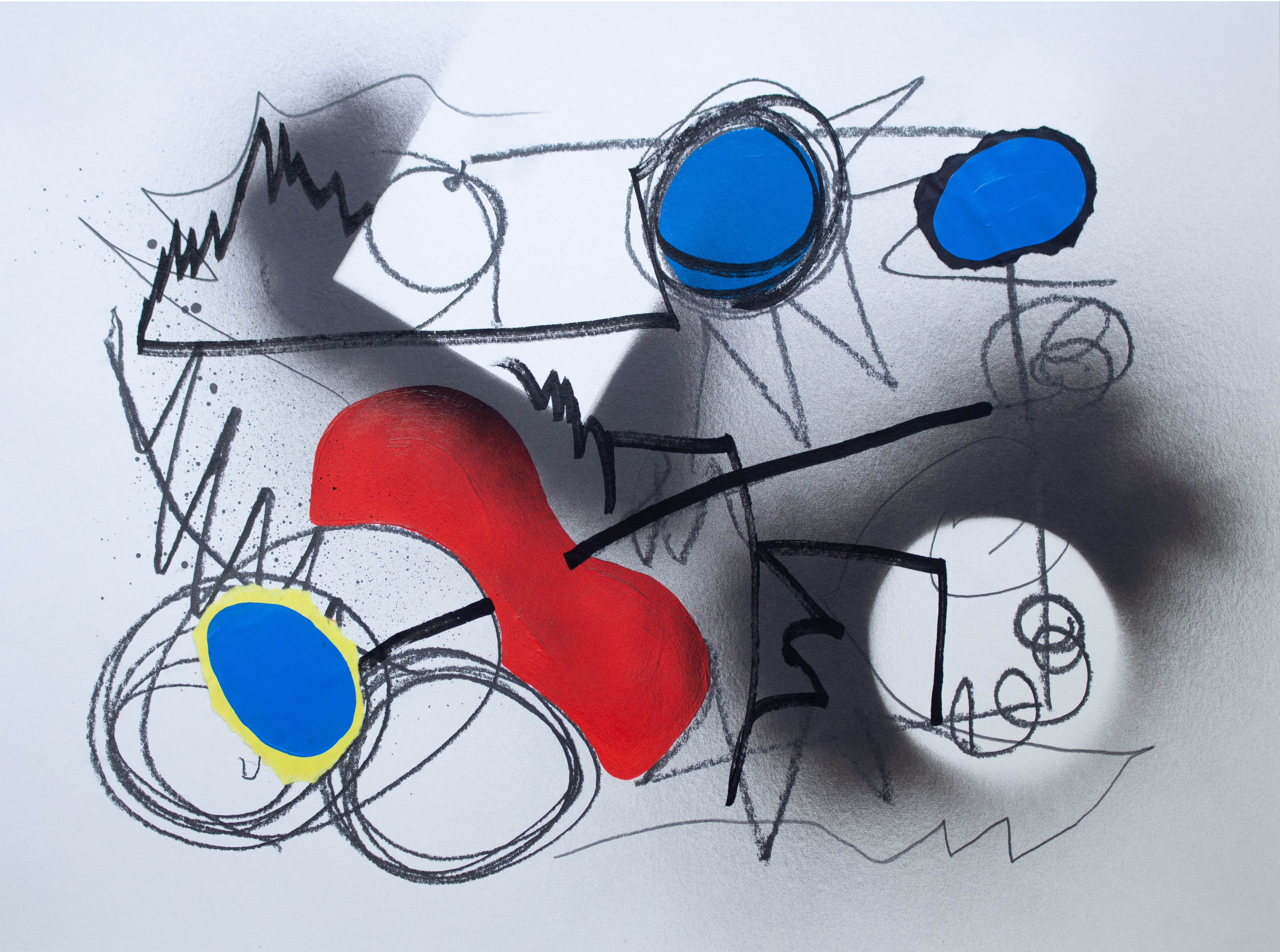 'There is a fishing line tied to your words 02' Painting by Sara Ferrer
