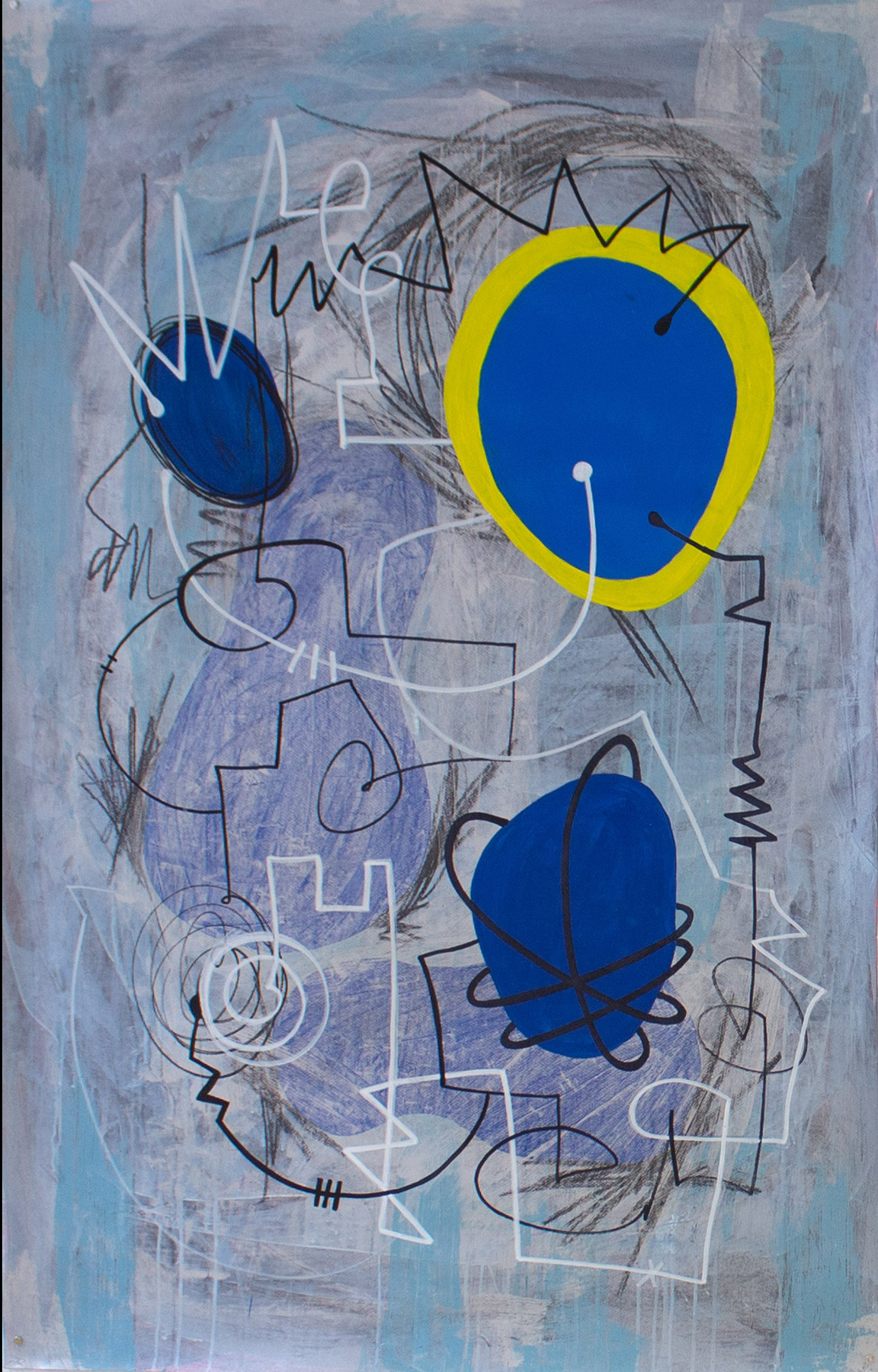 'why should i move forwards to travel back' Painting by Sara Ferrer
